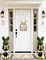 Wooden Easter Bunny Wreath – Hollow Bunny Door Sign with Flowers & Eggs, Spring Front Door & Wall Decor, Indoor & Outdoor